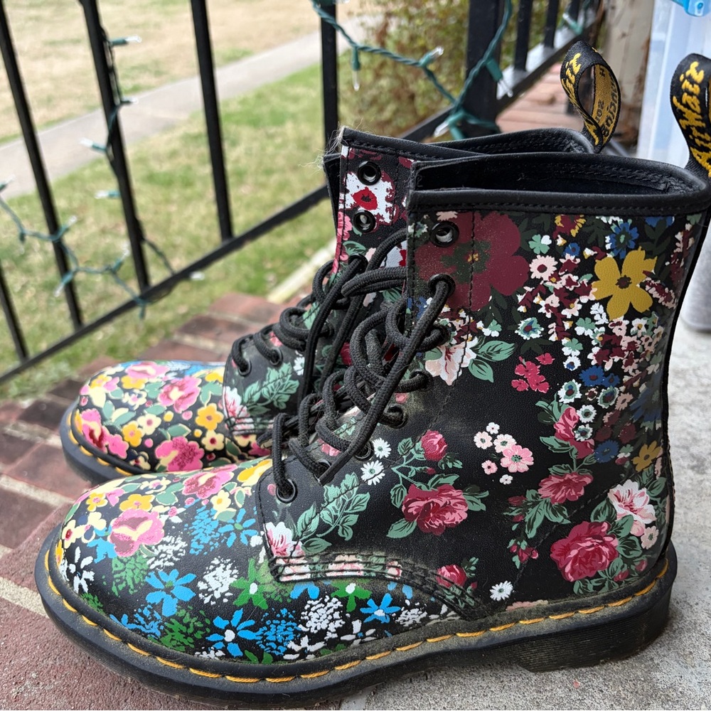 Floral Dr. Martens